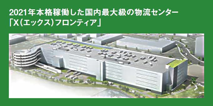 2021年本格稼働した国内最大級の物流センター「X(エックス)フロンティア」