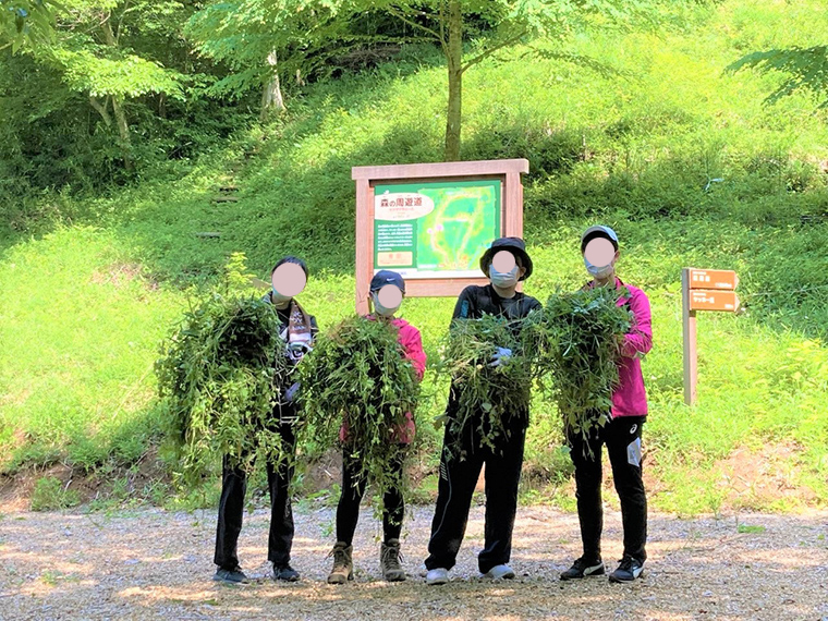 大量の草を刈ることができました