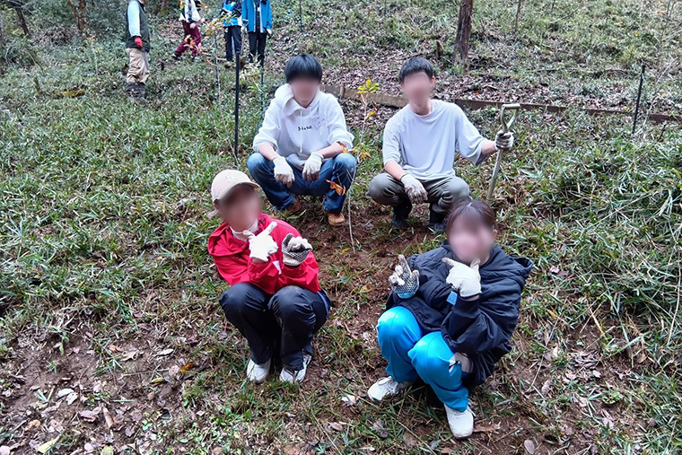 植樹完了です