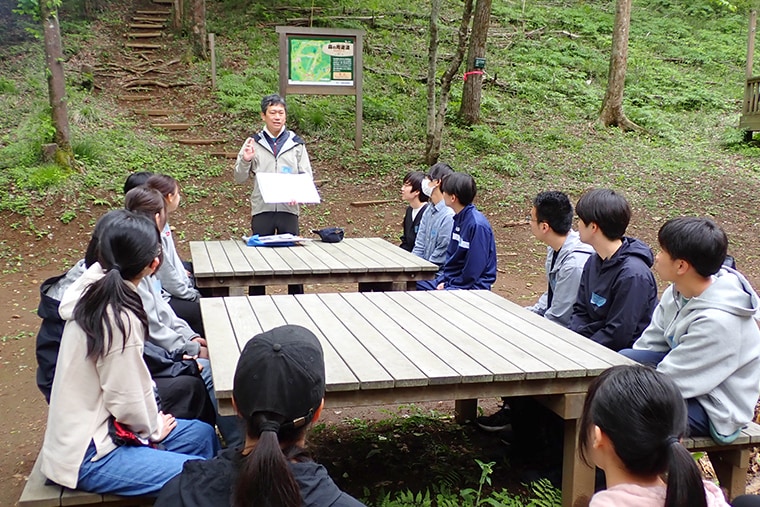 佐川急便が里山保全に取り組む目的・里山保全の取り組み等について説明