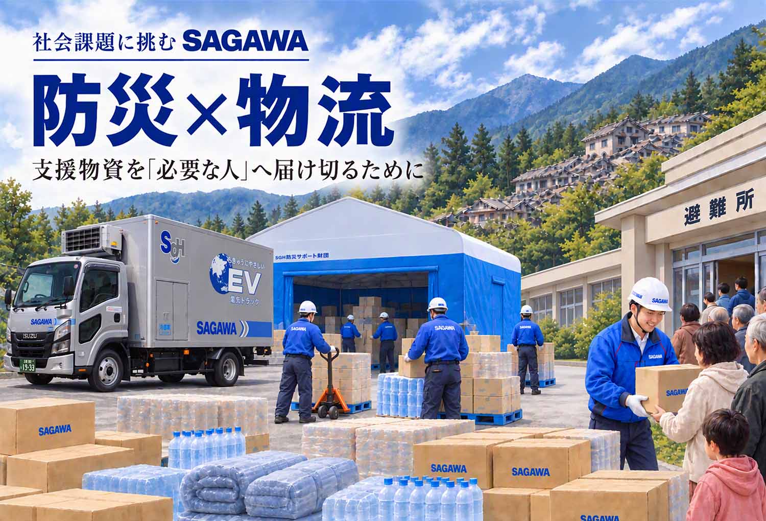 佐川急便】支援物資を「必要な人」へ届け切るために企業・団体・自治体