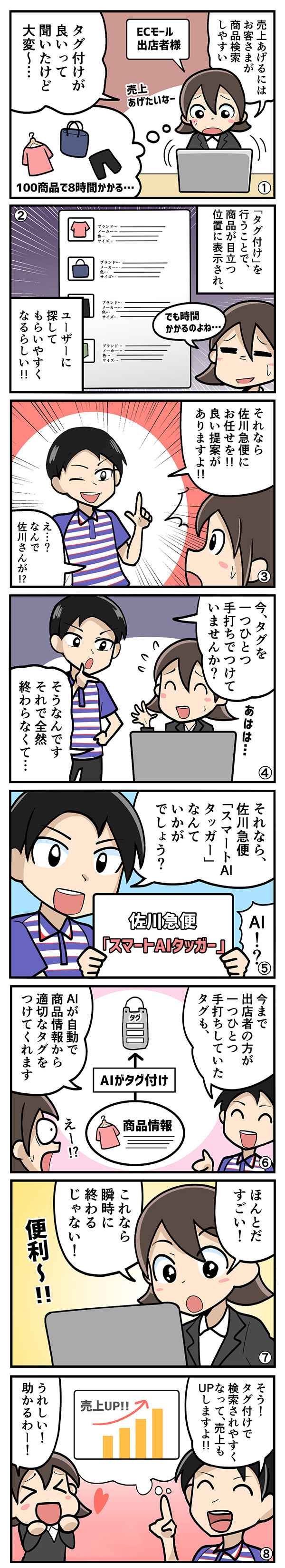 タグ付けで売上アップ！？佐川急便「スマートAIタッガー」