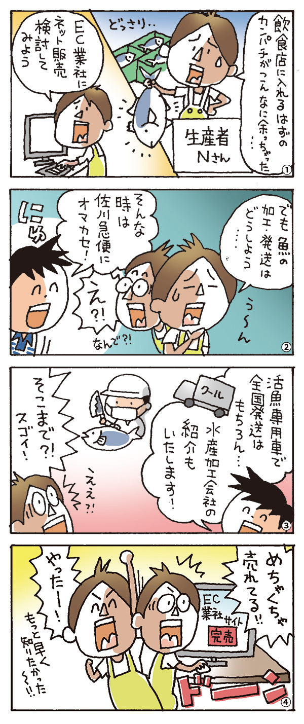 鮮魚を運ぶだけじゃないの？佐川さん！！