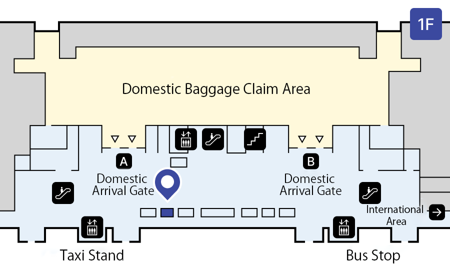 Image of the Naha Airport Delivery Counter