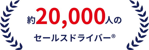 約20,000人のセールスドライバー&reg;